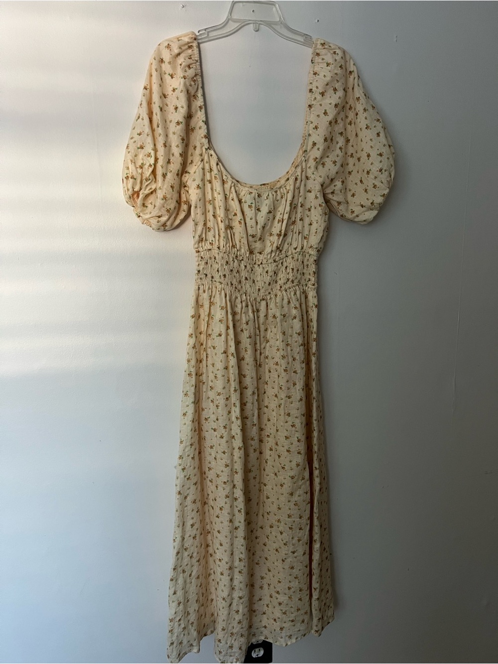 Faithfull the Brand Yellow Cottage Floral farmhouse linen maxi Dress, size 6 (M) - Picture 5 of 5